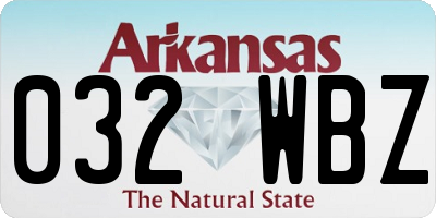 AR license plate 032WBZ