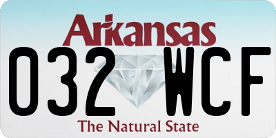 AR license plate 032WCF