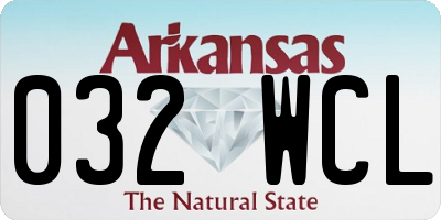 AR license plate 032WCL