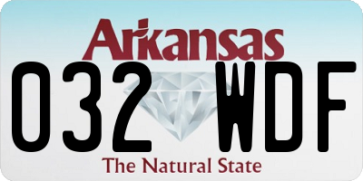 AR license plate 032WDF