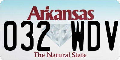 AR license plate 032WDV