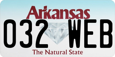 AR license plate 032WEB