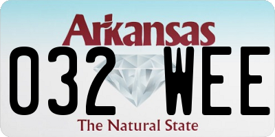 AR license plate 032WEE