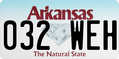 AR license plate 032WEH