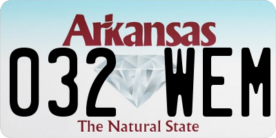 AR license plate 032WEM