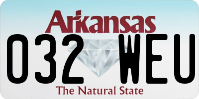 AR license plate 032WEU