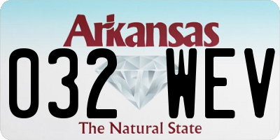 AR license plate 032WEV