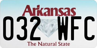 AR license plate 032WFC