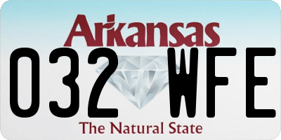 AR license plate 032WFE