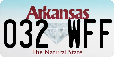 AR license plate 032WFF