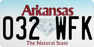 AR license plate 032WFK