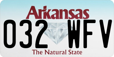 AR license plate 032WFV