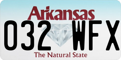 AR license plate 032WFX