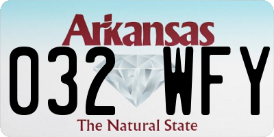 AR license plate 032WFY