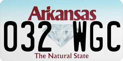 AR license plate 032WGC