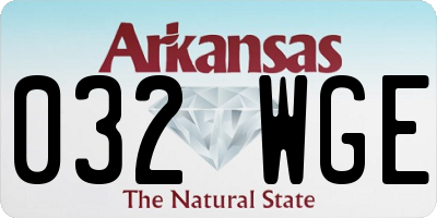 AR license plate 032WGE