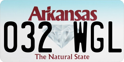 AR license plate 032WGL