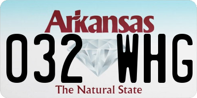 AR license plate 032WHG