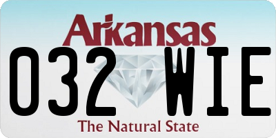 AR license plate 032WIE