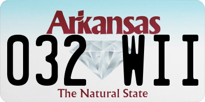 AR license plate 032WII