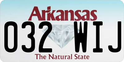 AR license plate 032WIJ