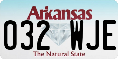 AR license plate 032WJE