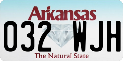 AR license plate 032WJH