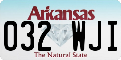 AR license plate 032WJI