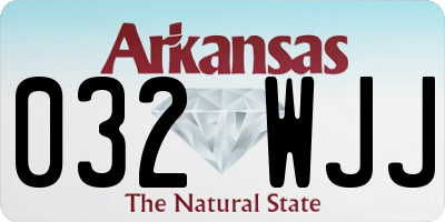 AR license plate 032WJJ