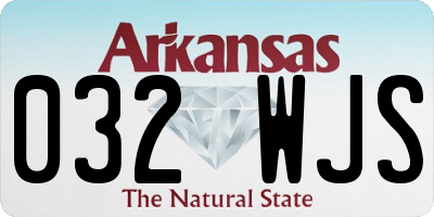 AR license plate 032WJS