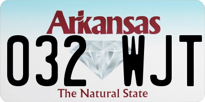 AR license plate 032WJT