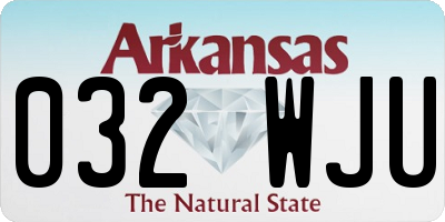 AR license plate 032WJU