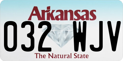 AR license plate 032WJV