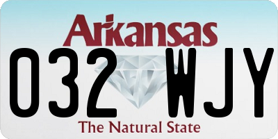 AR license plate 032WJY