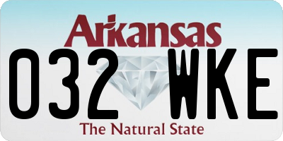 AR license plate 032WKE