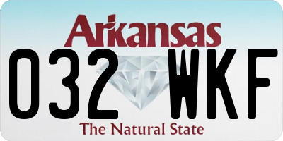 AR license plate 032WKF