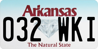 AR license plate 032WKI