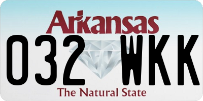 AR license plate 032WKK