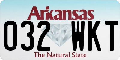 AR license plate 032WKT