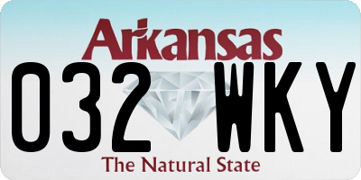 AR license plate 032WKY