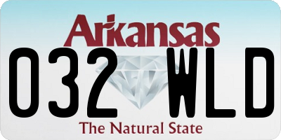 AR license plate 032WLD
