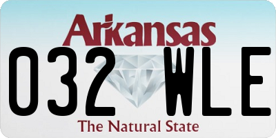 AR license plate 032WLE