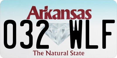 AR license plate 032WLF