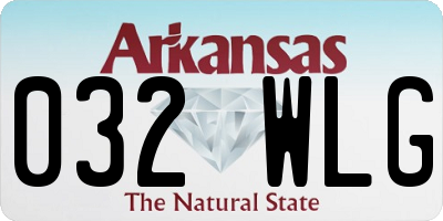 AR license plate 032WLG