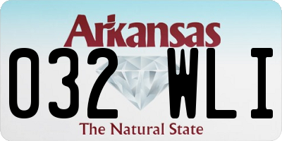 AR license plate 032WLI