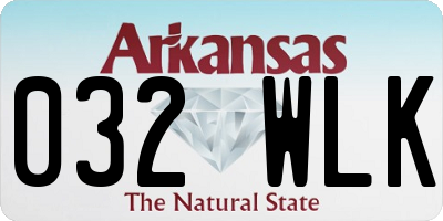 AR license plate 032WLK