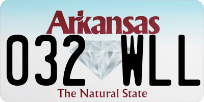 AR license plate 032WLL