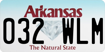 AR license plate 032WLM