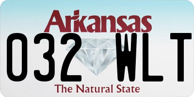 AR license plate 032WLT