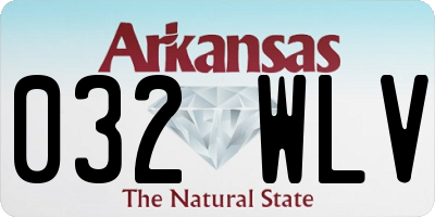 AR license plate 032WLV
